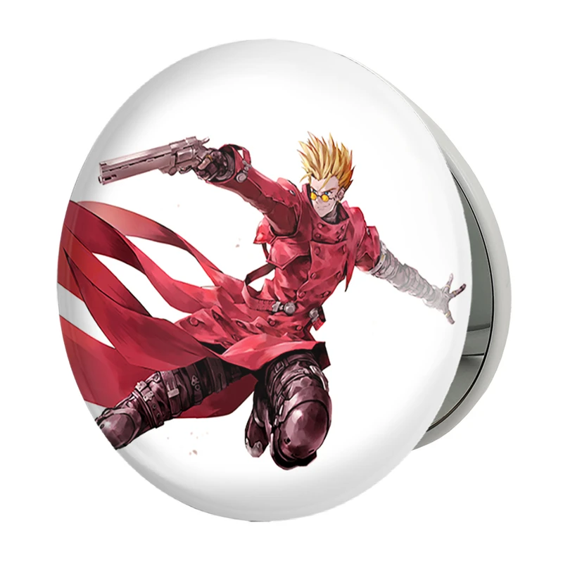 آینه جیبی خندالو طرح وش و کورونکو انیمه تریگان مدل تاشو کد 36208