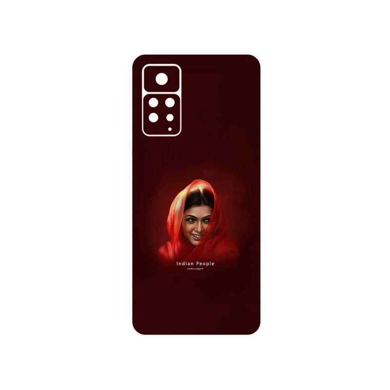 برچسب پوششی ماهوت مدل Portrait of an Indian Woman مناسب برای گوشی موبایل شیائومی Redmi Note 11 Pro Plus 5G (India)