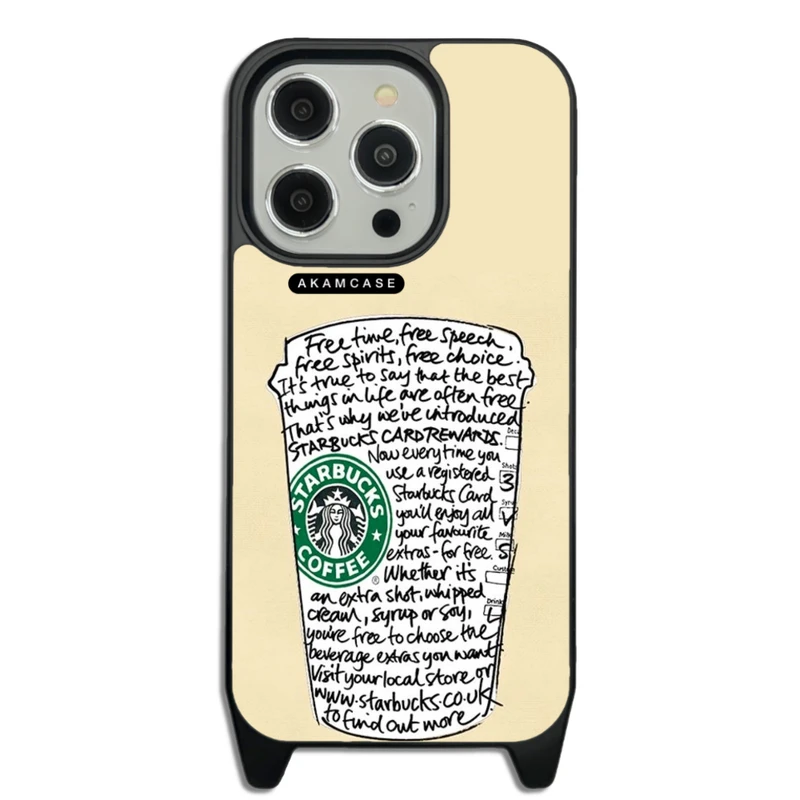 کاور آکام مدل AMCWLA14PROMAX-STARBUCKS13 مناسب برای گوشی موبایل اپل iPhone 14 Pro Max  