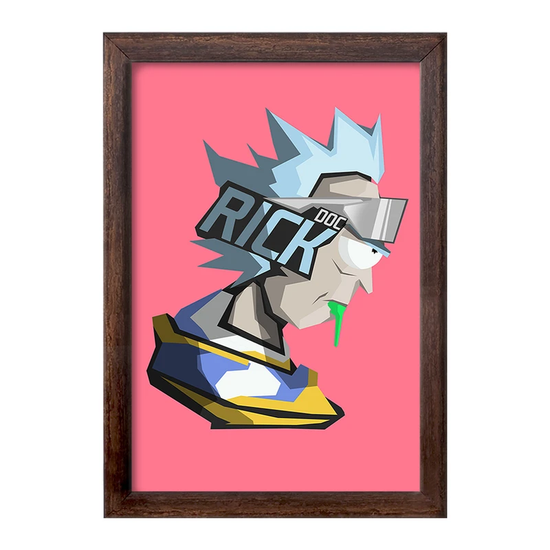 تابلو خندالو طرح انیمیشن ریک و مورتی Rick and Mort کد 26394
