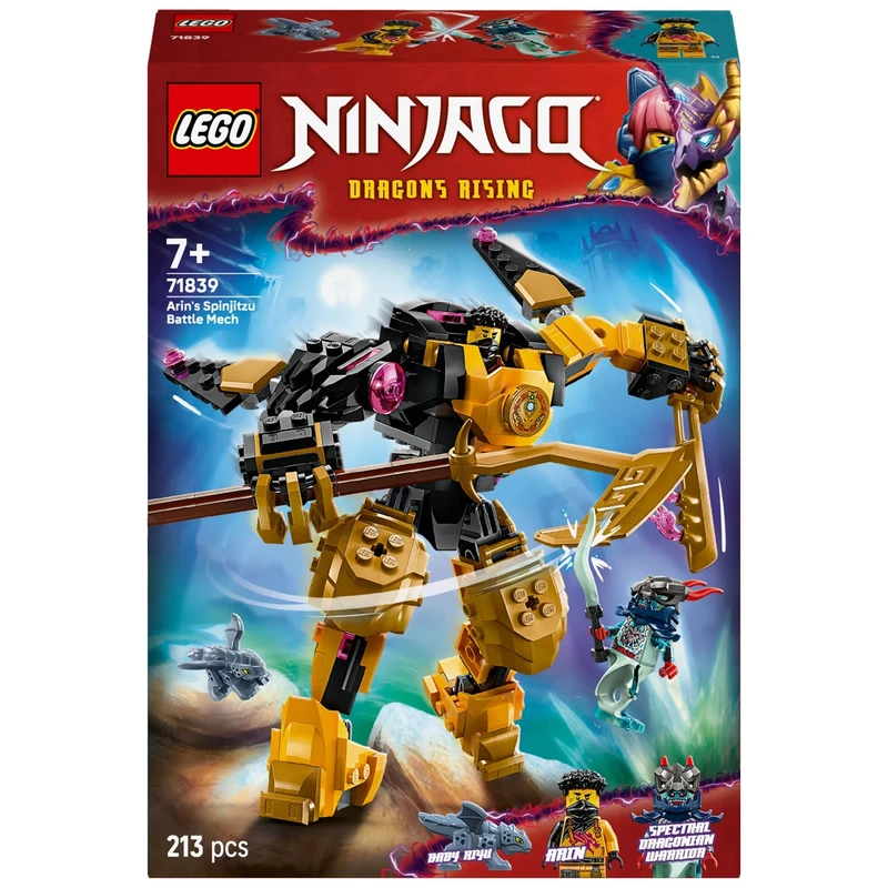 لگو 213 تکه سری نینجاگو مدل Arin’s Spinjitzu Battle Mech کد 71839