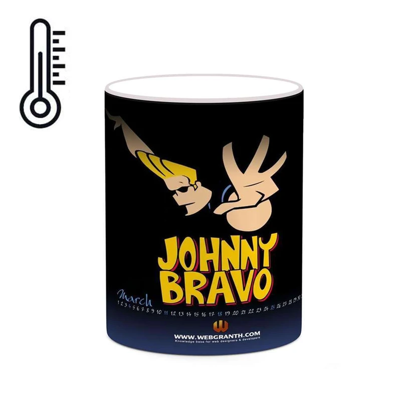 ماگ حرارتی کاکتی مدل کارتون Johnny Bravo کد mgh22694