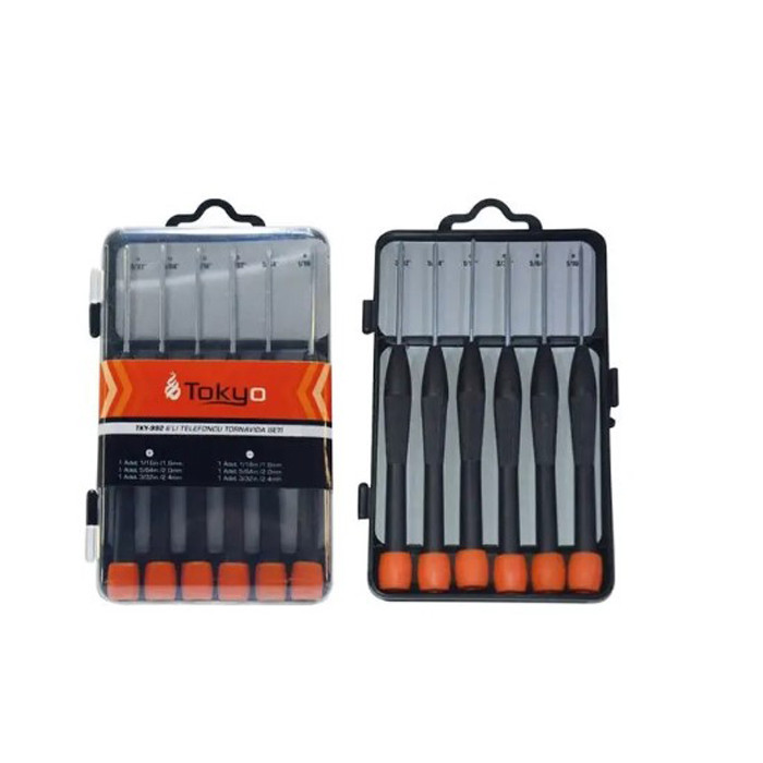 پیچ گوشتی ساعتی توکیو مدل TKY-992 مجموعه 6 عددی