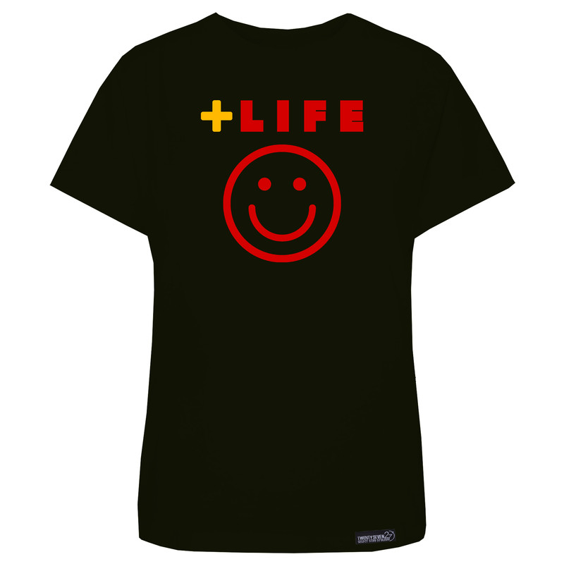 تی شرت آستین کوتاه زنانه 27 مدل Positive Life کد MH1486