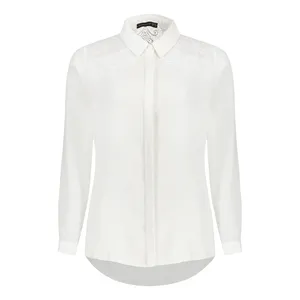 شومیز آستین بلند یقه برگردان زنانه برنس مدل آنیکا