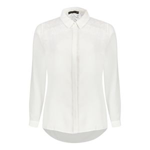 شومیز آستین بلند یقه برگردان زنانه برنس مدل آنیکا