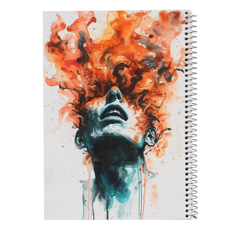 دفتر شطرنجی 50 برگ مدوپد طرح نقاشی آدم کد DF15673