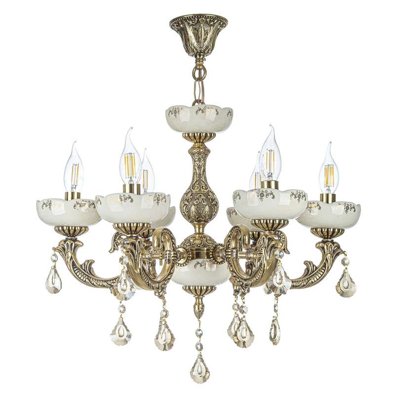 لوستر 6 شعله چشمه نور کد C2999/6-B