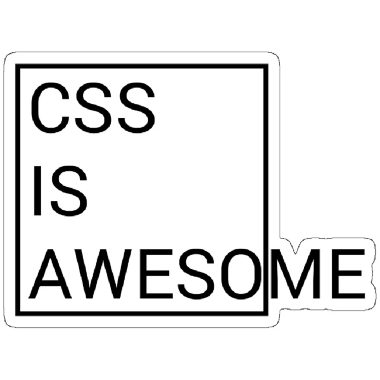 استیکر لپ تاپ مدل CSS is Awesome