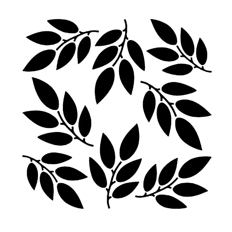 شابلون باتیس آرت طرح پترن برگ کد 50-509