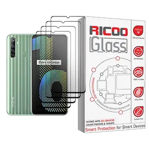 Ricoo Glass MIX004 Screen Protector For Realme Narzo 10 Pack Of 4
