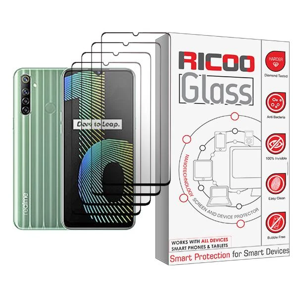محافظ صفحه نمایش ریکو مدل Glass MIX004 مناسب برای گوشی موبایل ریلمی Narzo 10 بسته چهار عددی