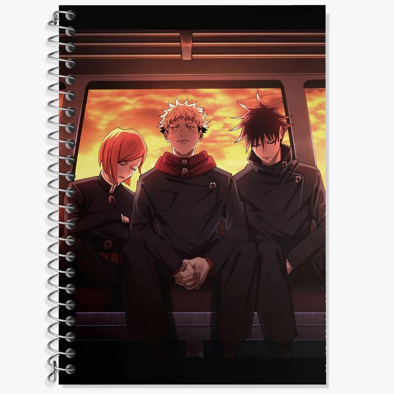 دفتر لغت 50 برگ خندالو مدل مگومی و ایتادوری و نوبارا انیمه جوجوتسو کایزن کد 11077