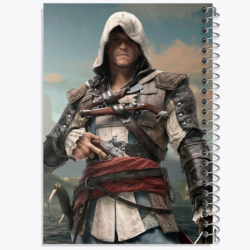 دفتر مشق 50 برگ خندالو مدل بازی اساسینز کرید Assassins Creed کد 27908