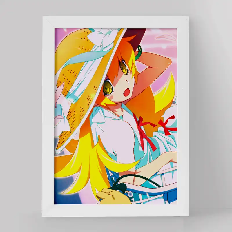 تابلو خندالو مدل شینوبو اوشینو انیمه مونوگاتاری کد 16220