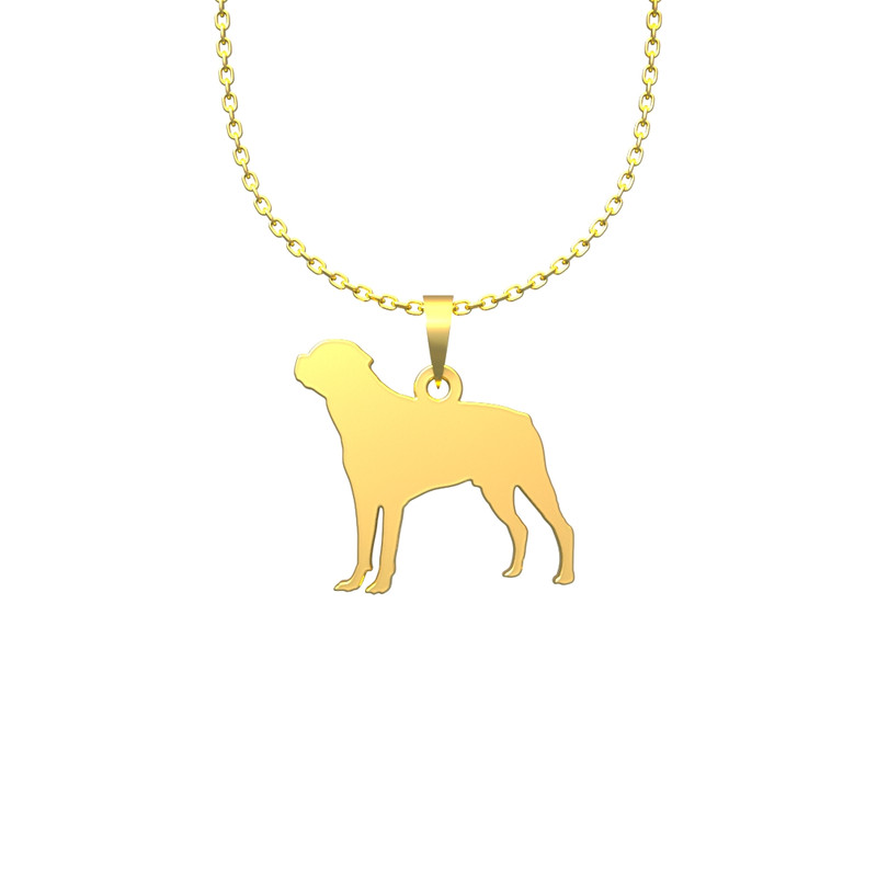 گردنبند طلا 18 عیار زنانه مدوپد مدل سگ کد J2-1-1168