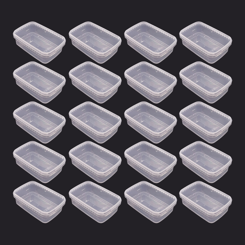 ظرف نگهدارنده مدل فریزری طرح شفاف کد 1000cc بسته 20 عددی