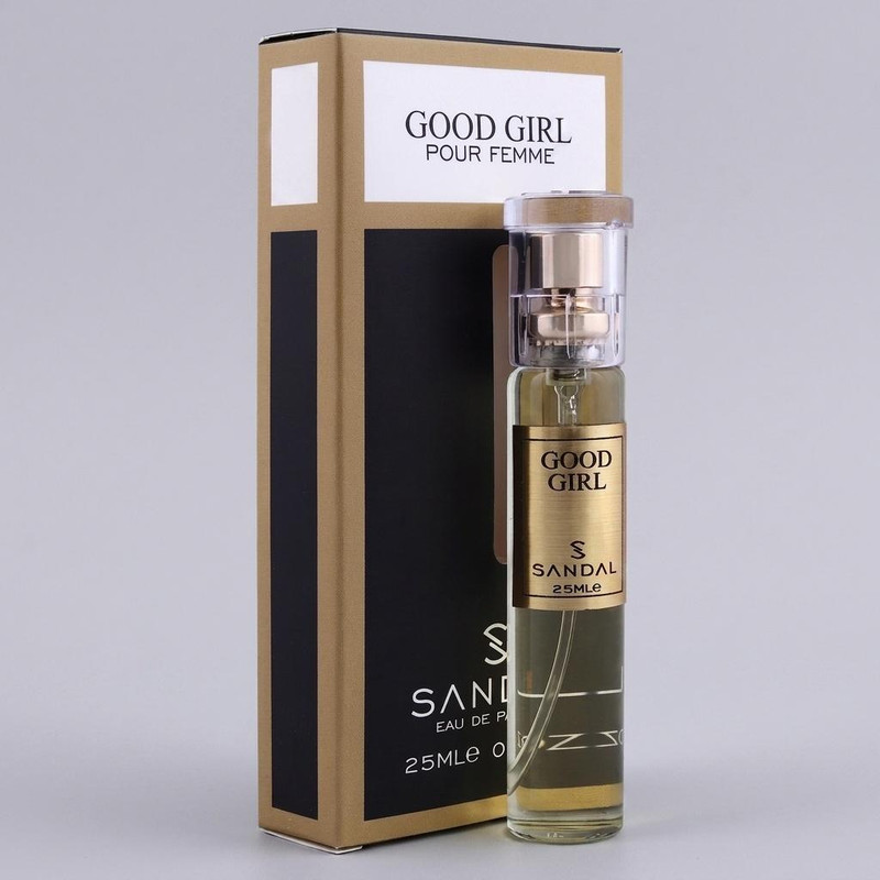 عطر جیبی زنانه صندل مدل گود گرل حجم 25 میلی لیتر