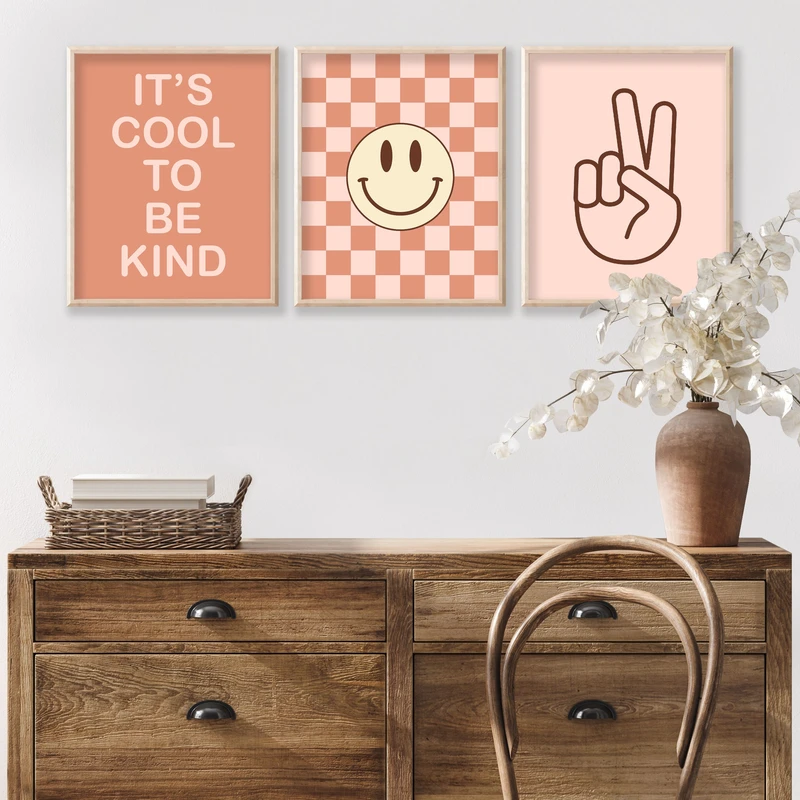 پوستر مدل مهربان بودن خوب مجموعه 3 عددی