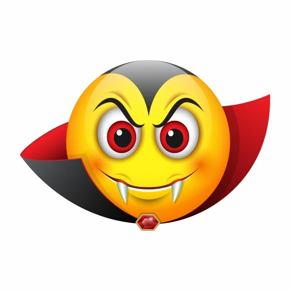 برچسب بدنه خودرو طرح ایموجی خون آشام کد 153