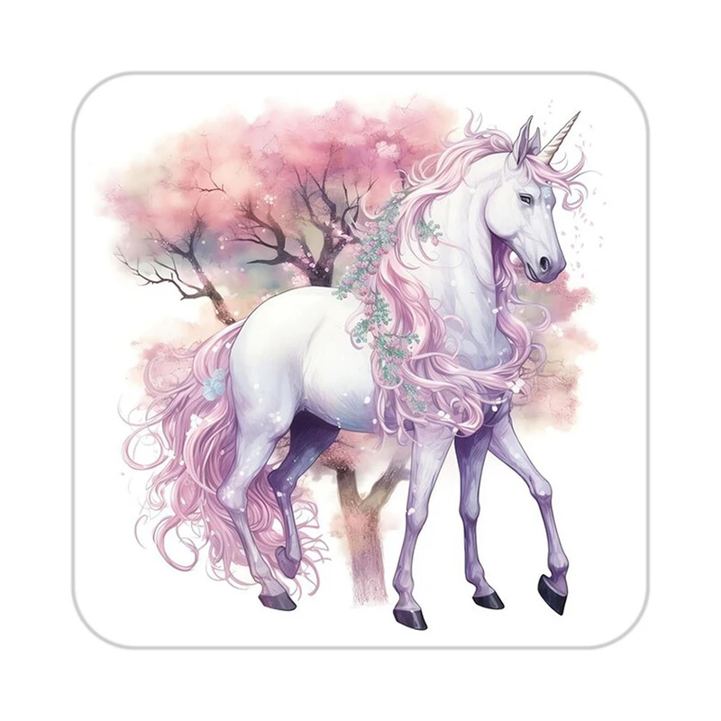 زیر لیوانی کاکتی طرح اسب تک شاخ و یونیکورن مدل mp29323