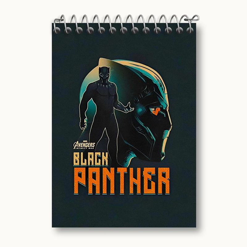 دفتر یادداشت 50 برگ خندالو طرح پلنگ سیاه مارول (Marvel) کد N5714