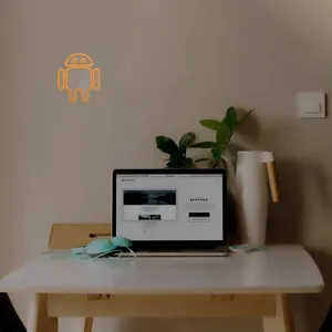 چراغ دیواری نئون دیزاین مدل Android-Logo_YL