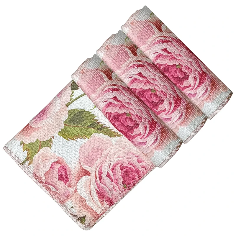دستمال آشپزخانه بی تی مدل رز کد 30x302 بسته 3 عددی