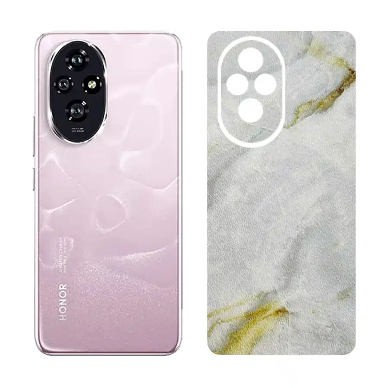 برچسب پوششی گلس طرح مرمر مناسب برای گوشی موبایل آنر Honor 200 / 200