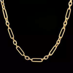 زنجیر طلا 18 عیار مردانه طلای مستجابی مدل جلوا کد R62