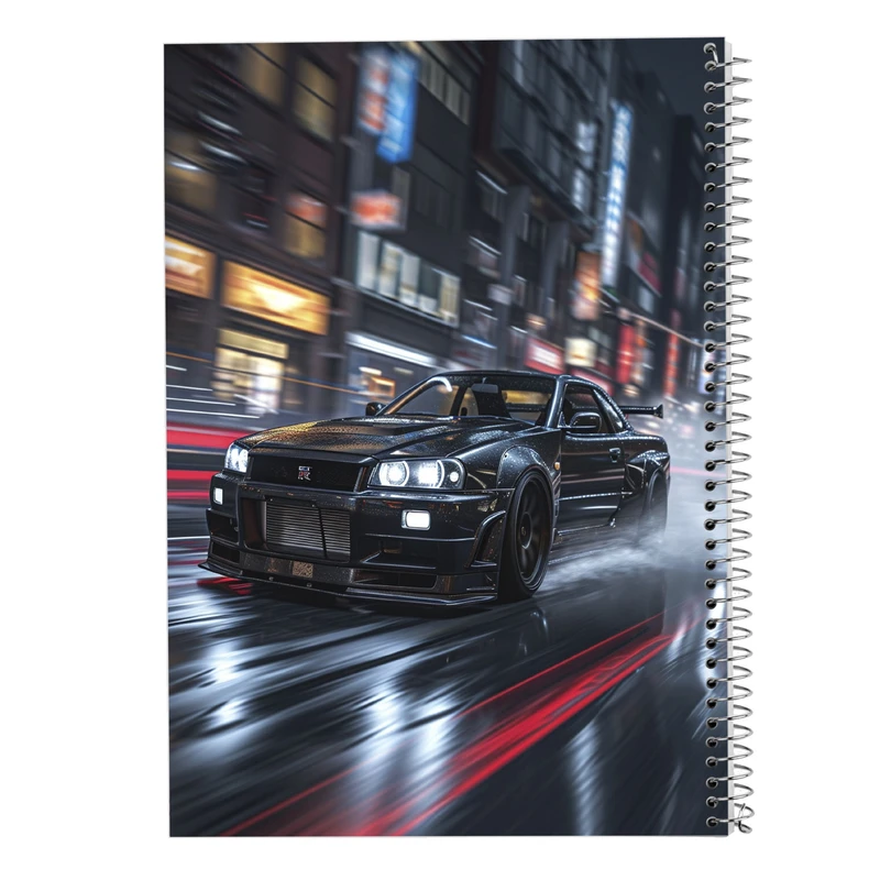 دفتر شطرنجی 50 برگ مدوپد مدل need for speed کد DF13584