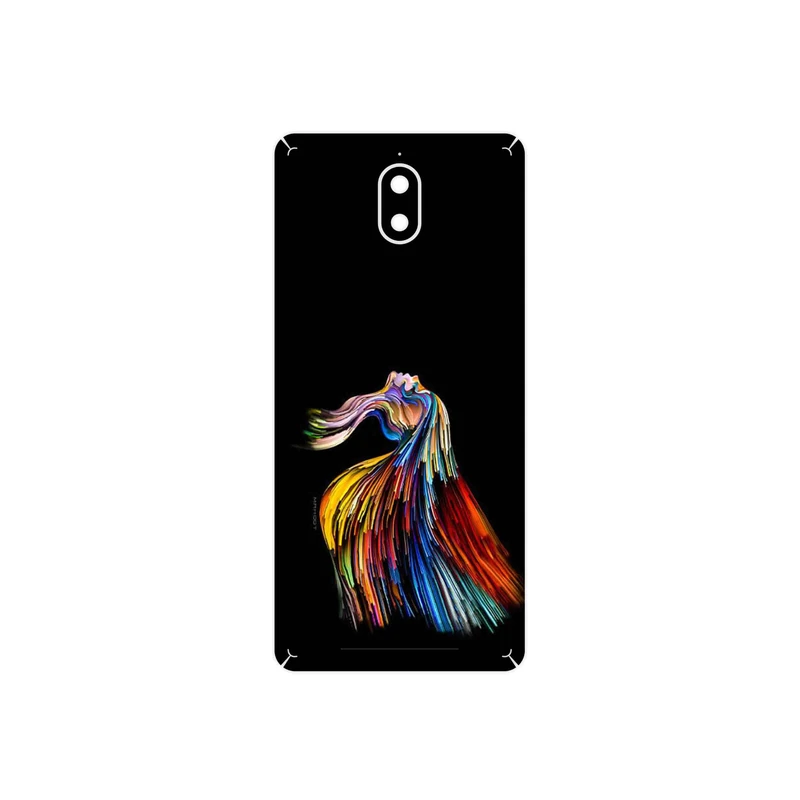 برچسب پوششی ماهوت مدل Rainbow Hair Digital Art مناسب برای گوشی موبایل نوکیا 3.1