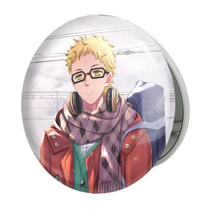 آینه جیبی خندالو طرح سوکیشیما کئی انیمه آبشار سرنوشت هایکیو کاگیاما مدل تاشو کد 11179 