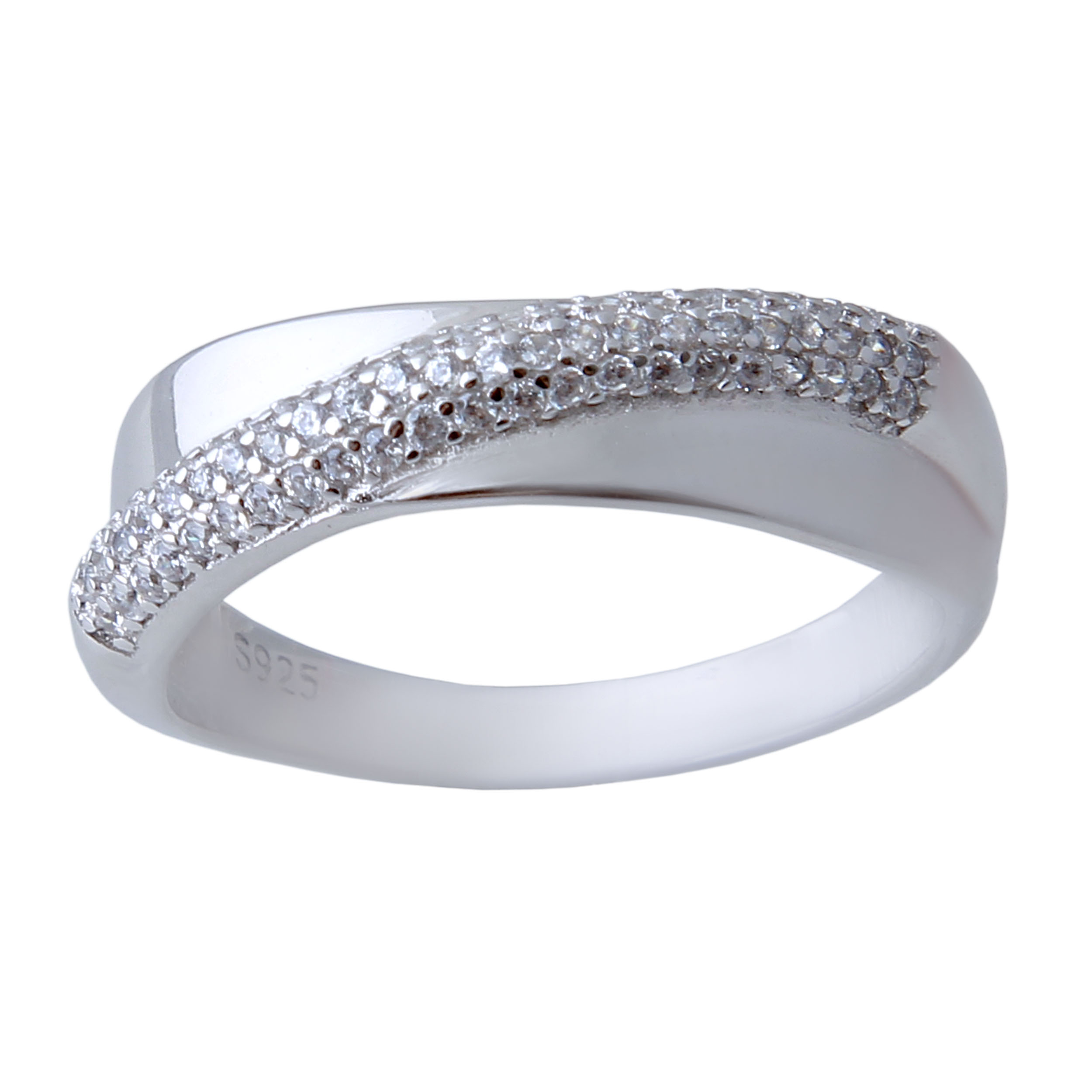 انگشتر نقره زنانه بازرگانی میلادی کد AWR_412