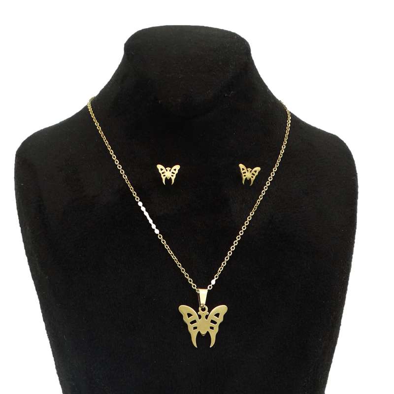 نیم ست دخترانه مدل پروانه جذاب کد SZ 01 نیم ست دخترانه مدل پروانه جذاب کد SZ 01