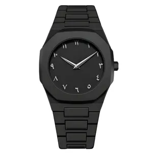 ساعت مچی عقربه‌ای کوارتز مردانه مدل دارک واچ بند سبک قفل مخفی کد ۱۱