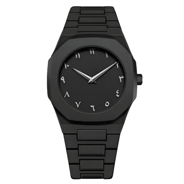 ساعت مچی عقربه‌ای کوارتز مردانه مدل دارک واچ بند سبک قفل مخفی کد ۱۱