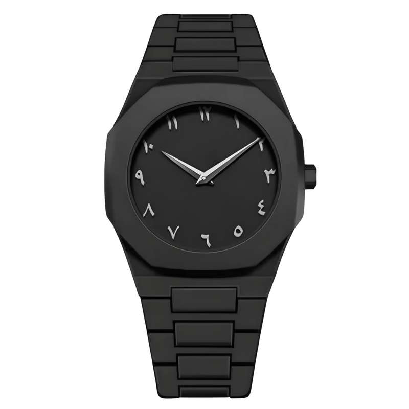 ساعت مچی عقربه‌ای کوارتز مردانه مدل دارک واچ بند سبک قفل مخفی کد ۱۱