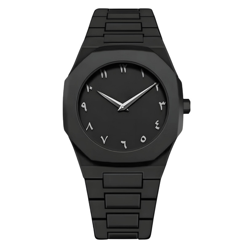 ساعت مچی عقربه‌ای کوارتز مردانه مدل دارک واچ بند سبک قفل مخفی کد ۱۱