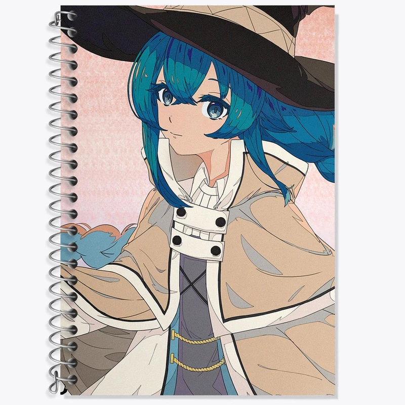 دفتر زبان 50 برگ خندالو مدل سه خط طرح روکسی انیمه موشوکو تنسی کد 24029