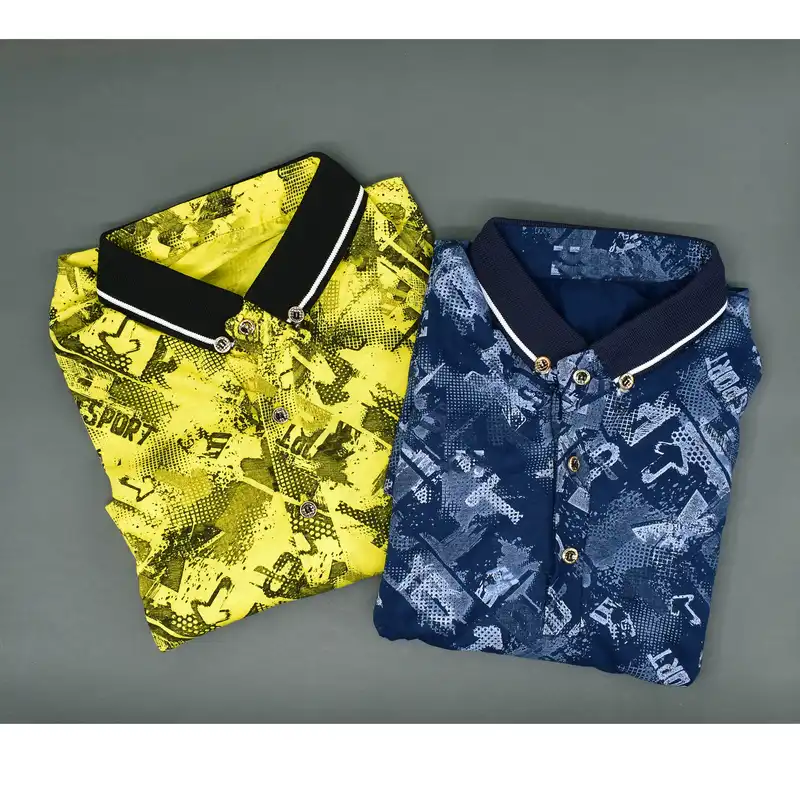 پولوشرت آستین کوتاه مردانه مدل M3166 مجموعه 2 عددی