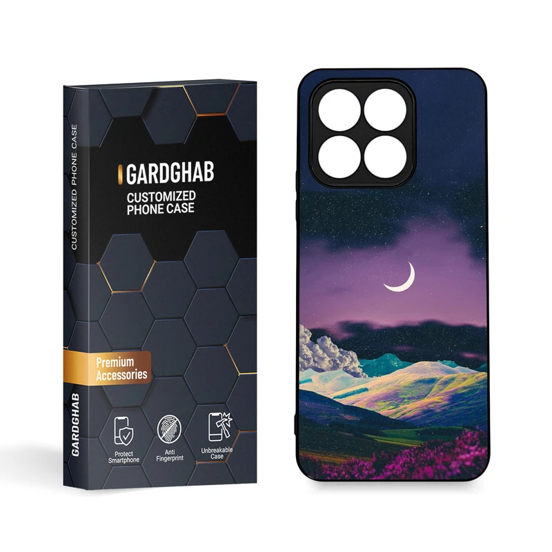 کاور گارد قاب مدل دورژله ای منظره و طبیعت مناسب برای گوشی موبایل آنر X8a 4G