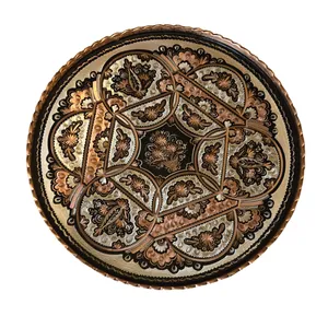 سینی میناکاری مدل لب کنگره ای کد 0196