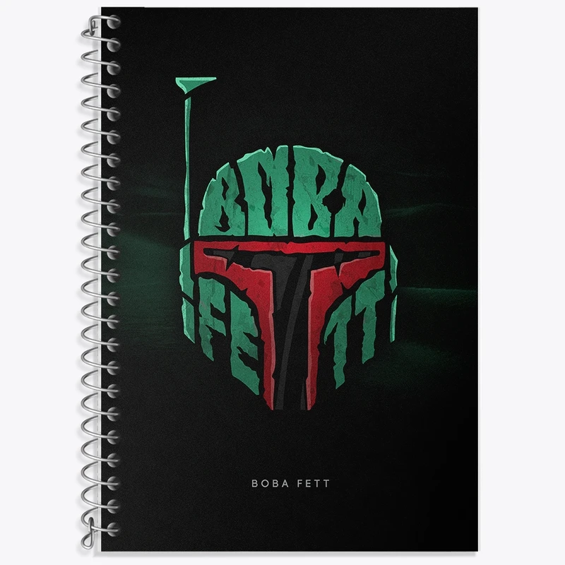 دفتر زبان 50 برگ خندالو مدل دو خط طرح جنگ ستارگان (Star Wars) کد F193