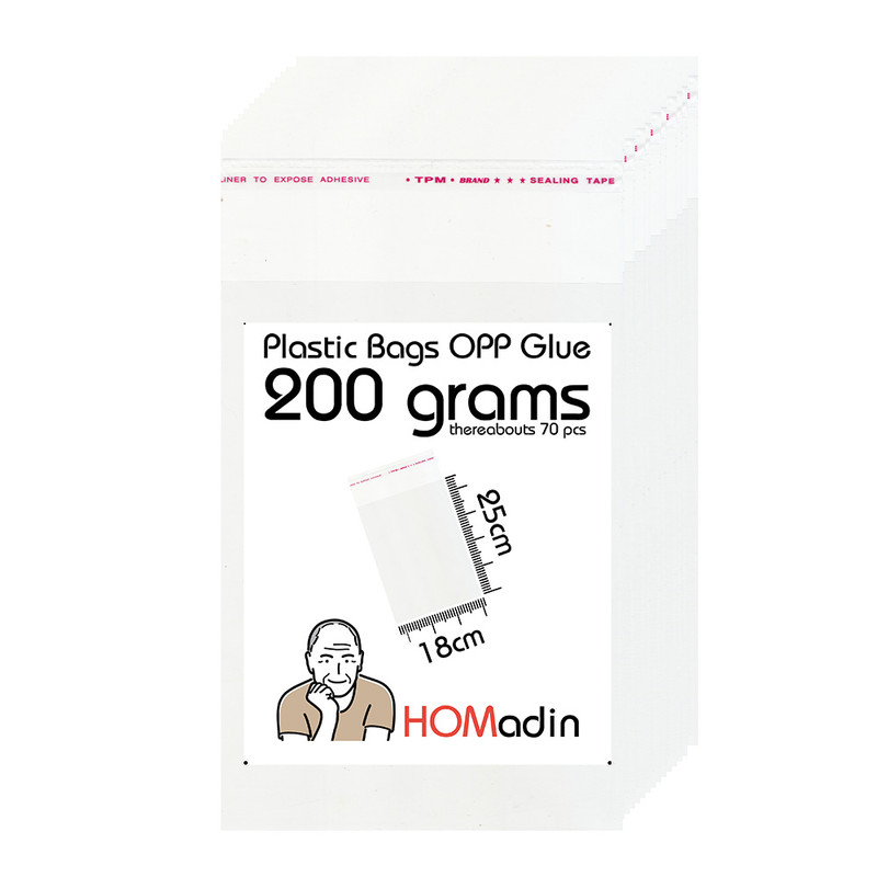 سلفون بسته بندی همادین مدل 18x25 بسته 70 عددی