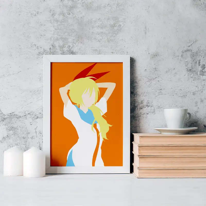 تابلو خندالو مدل انیمه عشق دروغین کد 17150