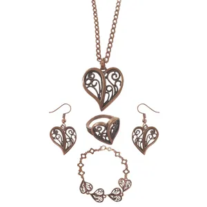 ست زیورالات زنانه نخل زیور کد 284