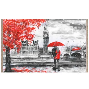 فرش پارچه ای مدل ترمزدار طرح لندن