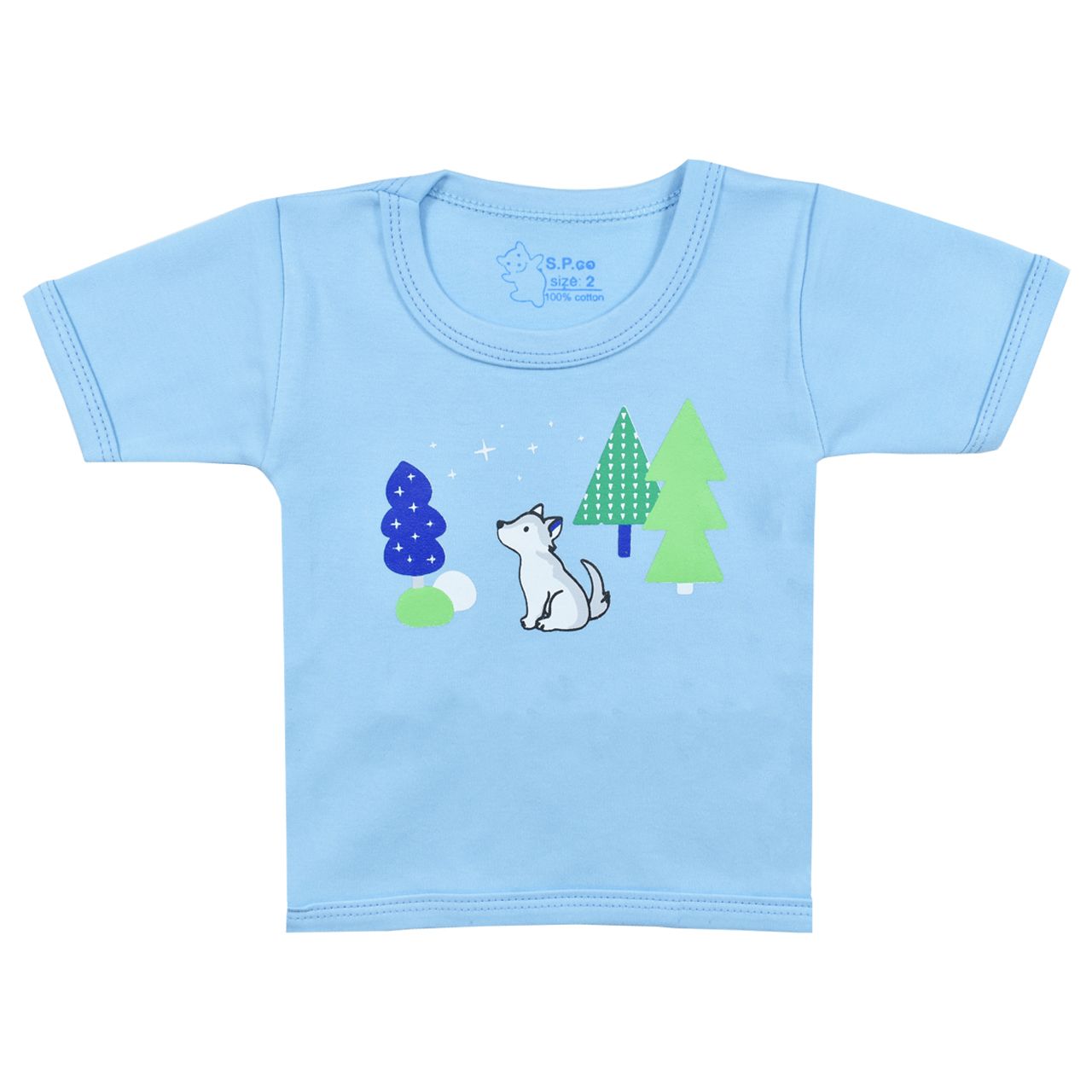 تی شرت آستین کوتاه نوزادی اسپیکو مدل کاج کد 1 -  - 1