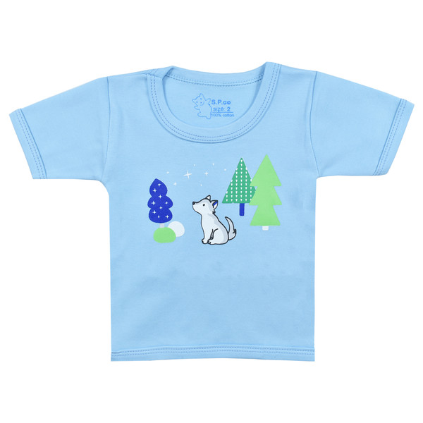 تی شرت آستین کوتاه نوزادی اسپیکو مدل کاج کد 1